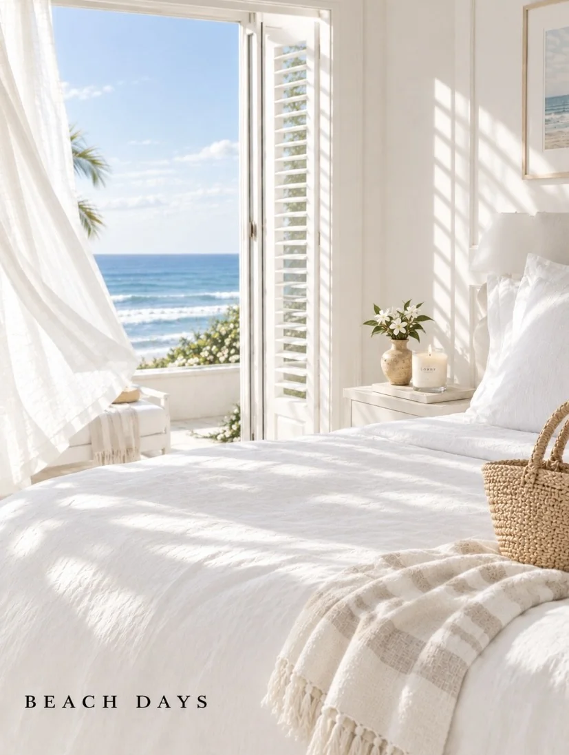 Calm ocean waves washing over pale sand